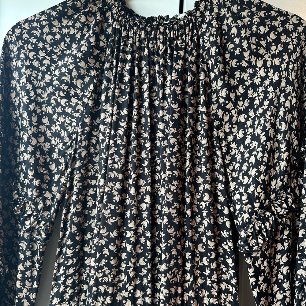 THE GREAT. The Windchime Dress in Crescent Floral - Picture 8 of 9